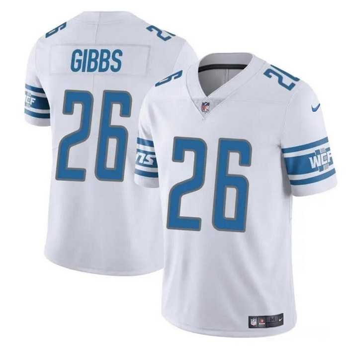 Men & Women & Youth Detroit Lions #26 Jahmyr Gibbs White Vapor Untouchable Limited Jersey